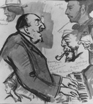 Xavier Privas - dessin de Jacques Ochs 1905.